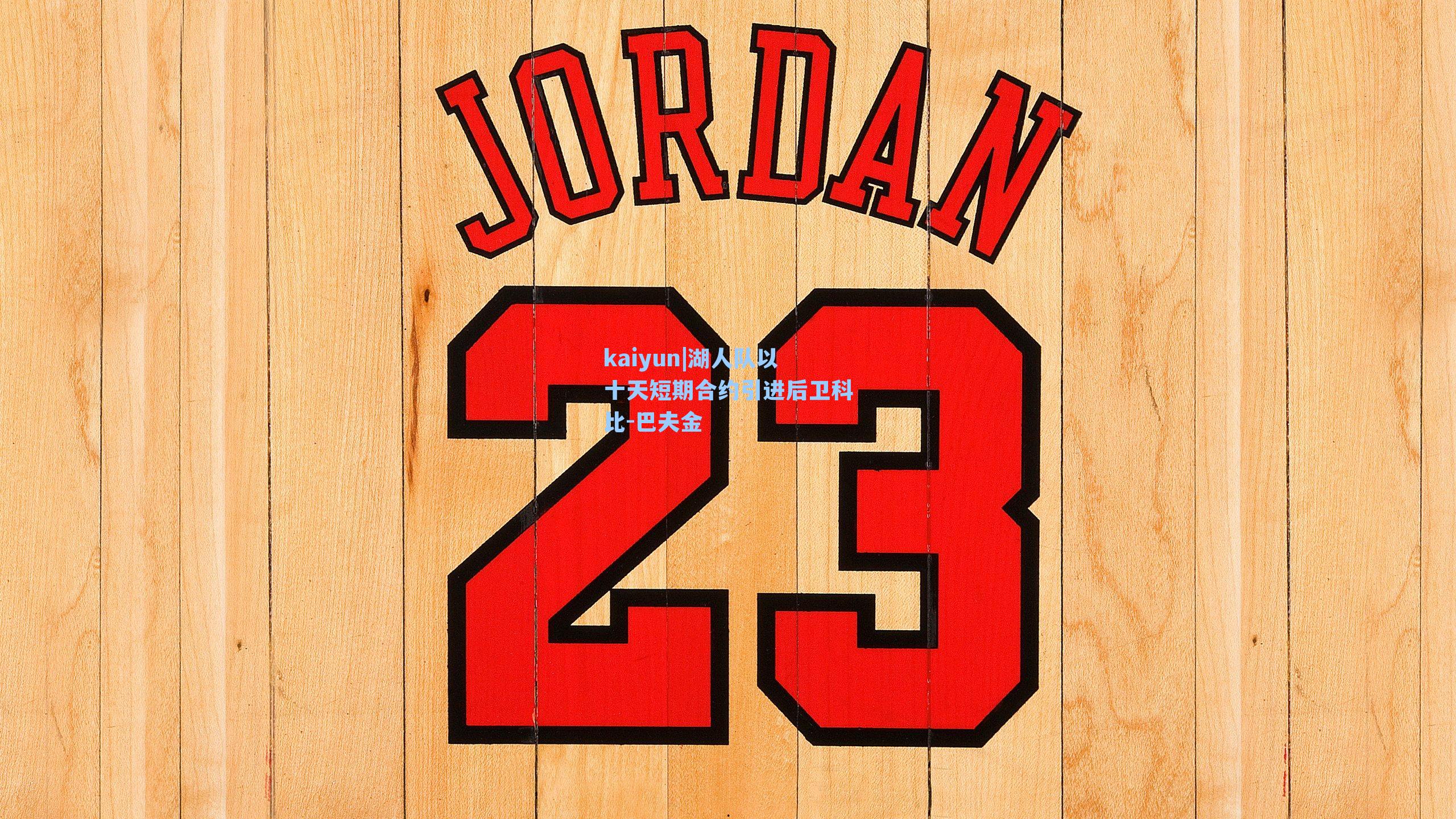 湖人队以十天短期合约引进后卫科比-巴夫金